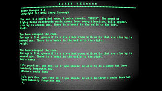Little Did You Know <em>Super Hexagon</em> Is Actually a Text Adventure From 1982